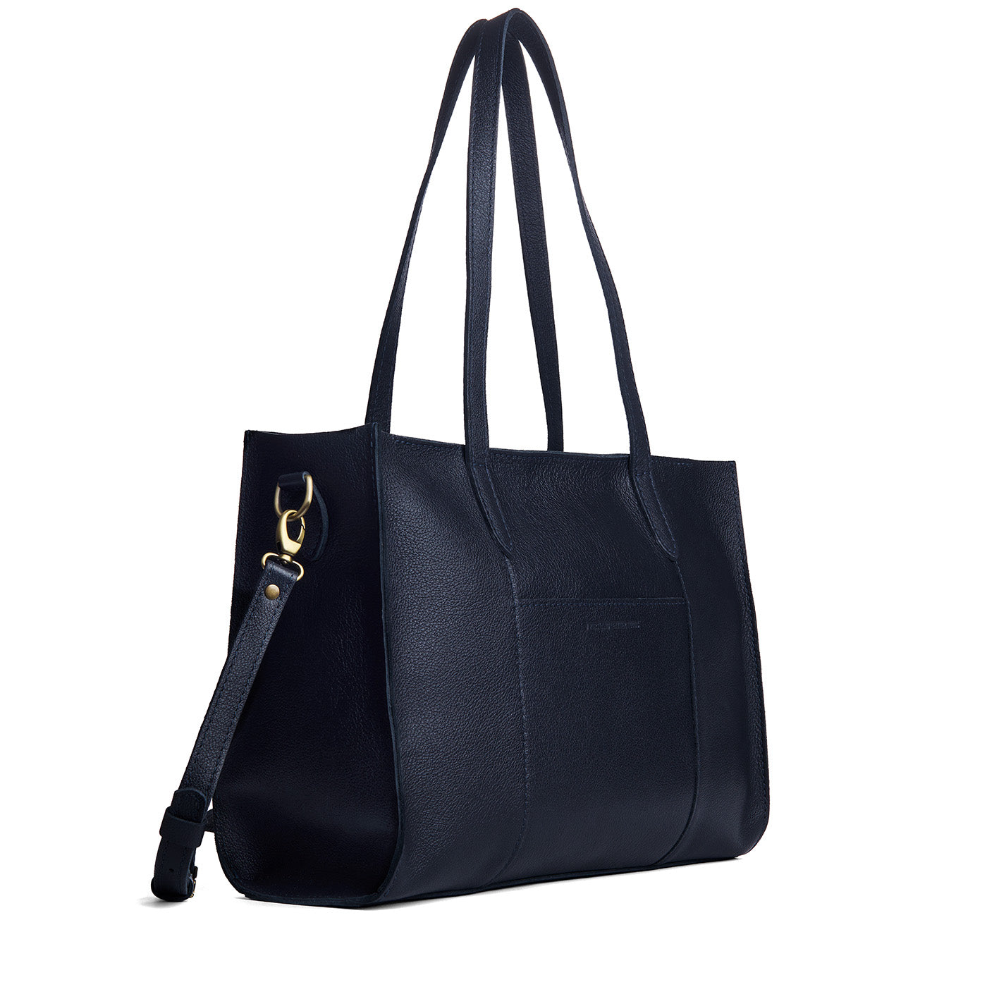 Night Owl*Oversized East/West | Structured wide tote bag with overlapping panels and crossbody strap