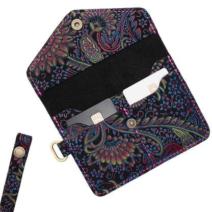 Carnival | Small Leather Passport Wristlet