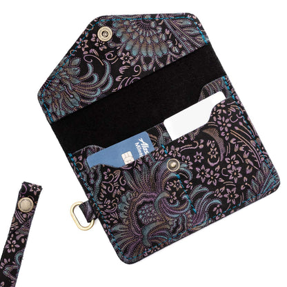 Masquerade | Small Leather Passport Wristlet