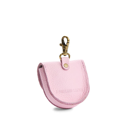 Pinkaboo | U shaped pouch with leather flower applique