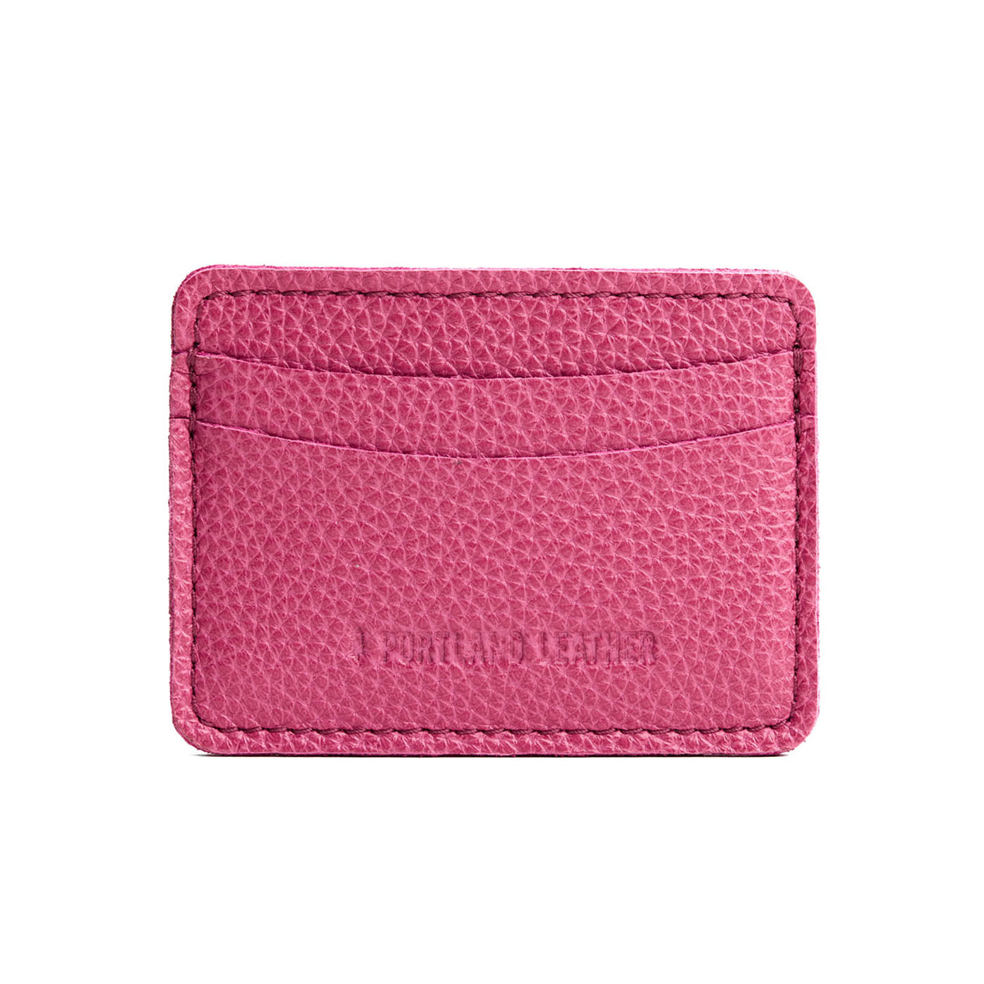 Wild Rose | Minimalist leather wallet with card slots and PLG logo