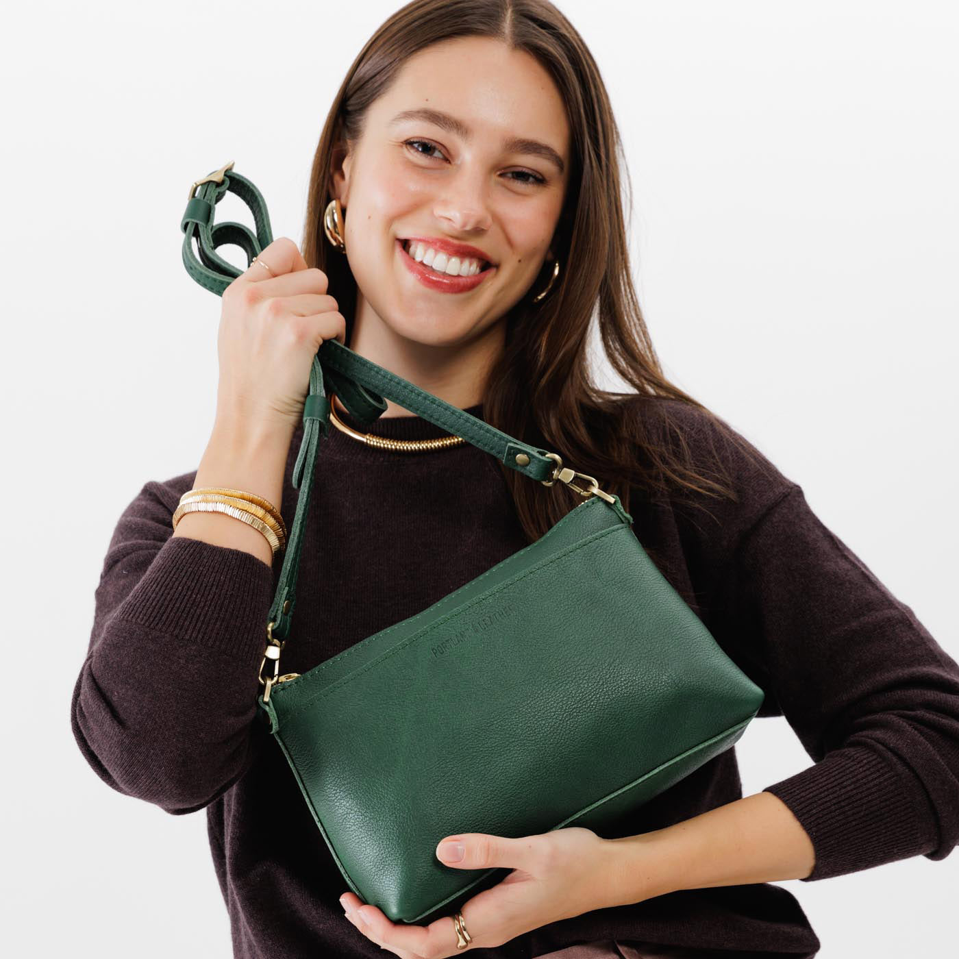 Bacalar*Small | Zip top petite crossbody bag with detachable strap