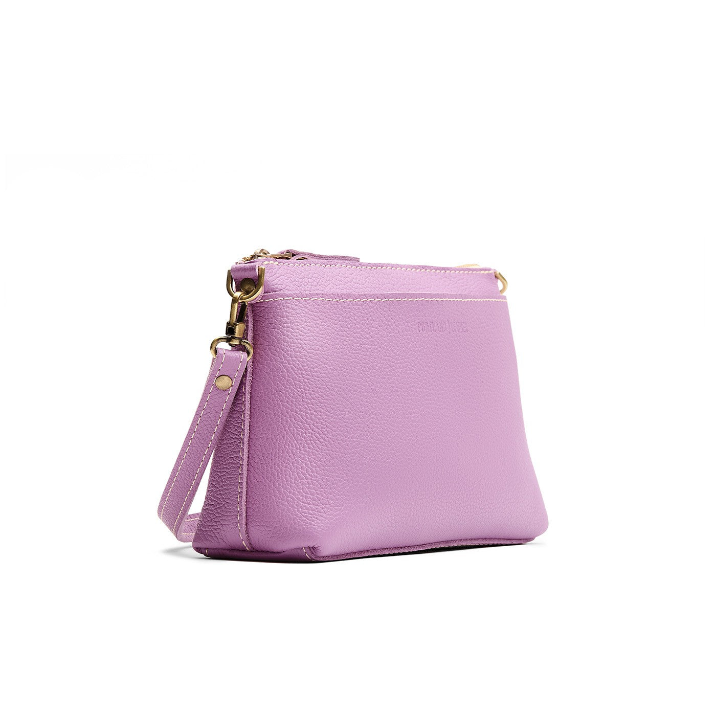 Calla Lily*Small | Zip top petite crossbody bag with detachable strap
