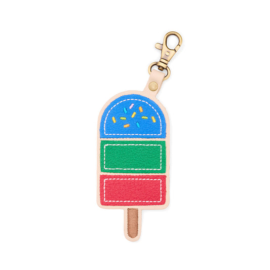 Skydive | Popsicle keychain with a lobster clasp on a bag