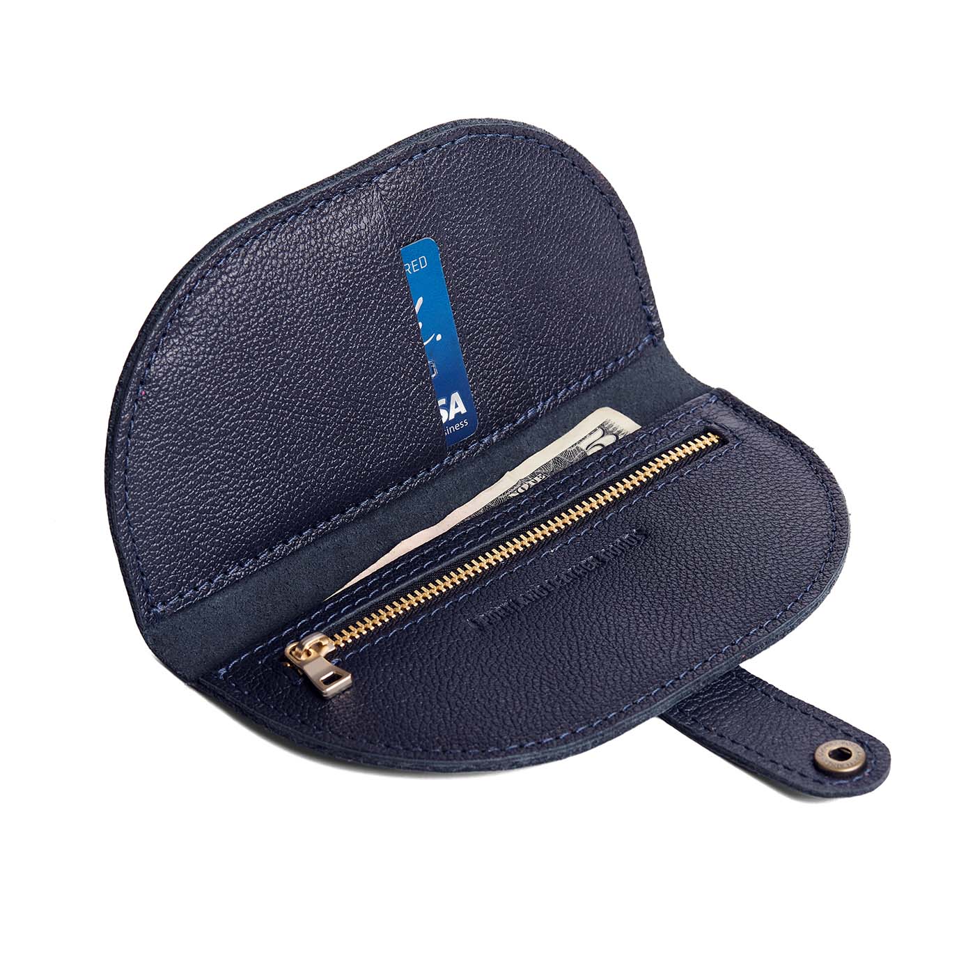 Night Owl | Semicircle bifold wallet with snap closure