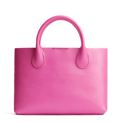 Lip Gloss*Large | Mid-size tote purse with structured leather handles and crossbody strap
