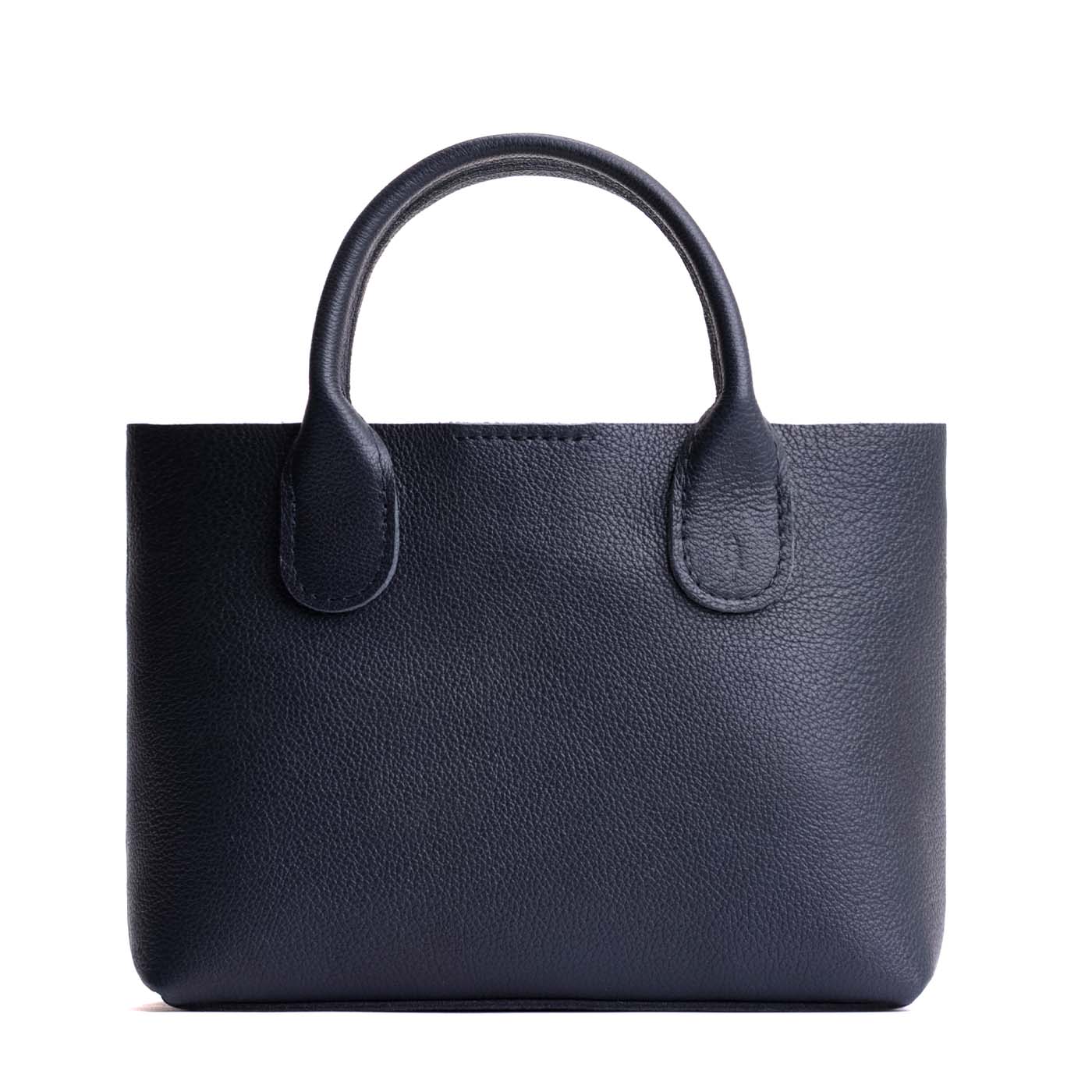 Night Owl*Large | Mid-size tote purse with structured leather handles and crossbody strap