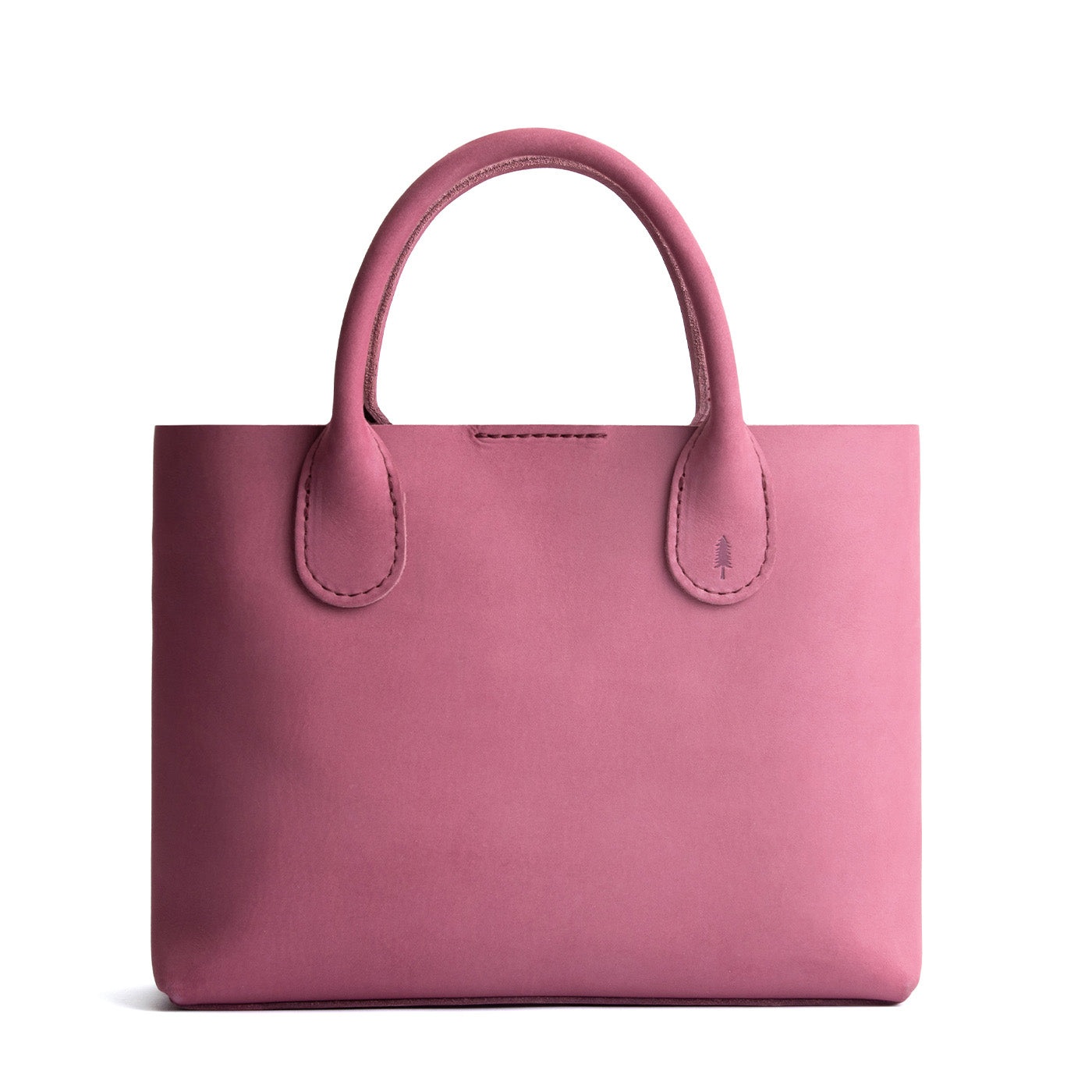 Foxglove*Large | Mid-size tote purse with structured leather handles and crossbody strap