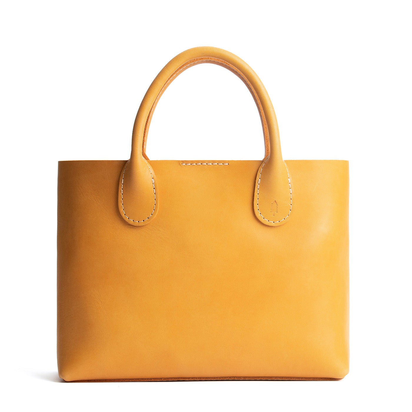 Sunflower*Large | Mid-size tote purse with structured leather handles and crossbody strap