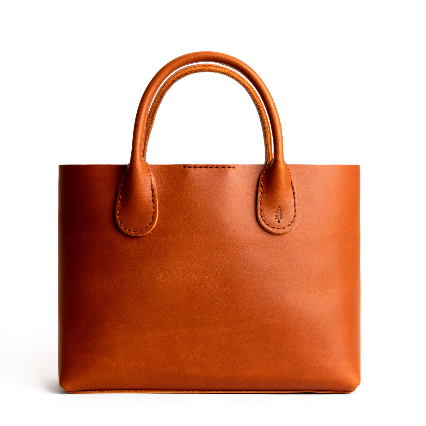 Tuscany*Large | Mid-size tote purse with structured leather handles and crossbody strap