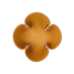 Sunshine | Clover leaf-shaped foldable leather tray with snap-button corners
