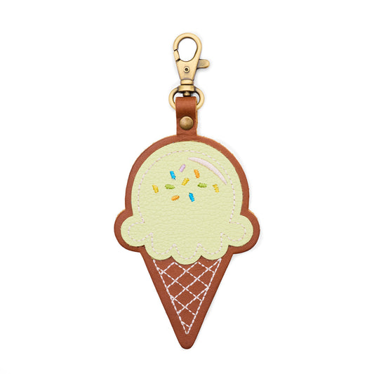 Shadow Lime | Ice Cream Shaped Keychain with swivel clasp