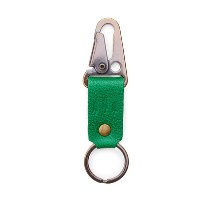 Jolly Green*Short | leather logo branded keychain