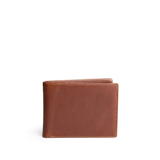 Saddlestone*Classic | Bifold leather wallet with visible stitching on a white background
