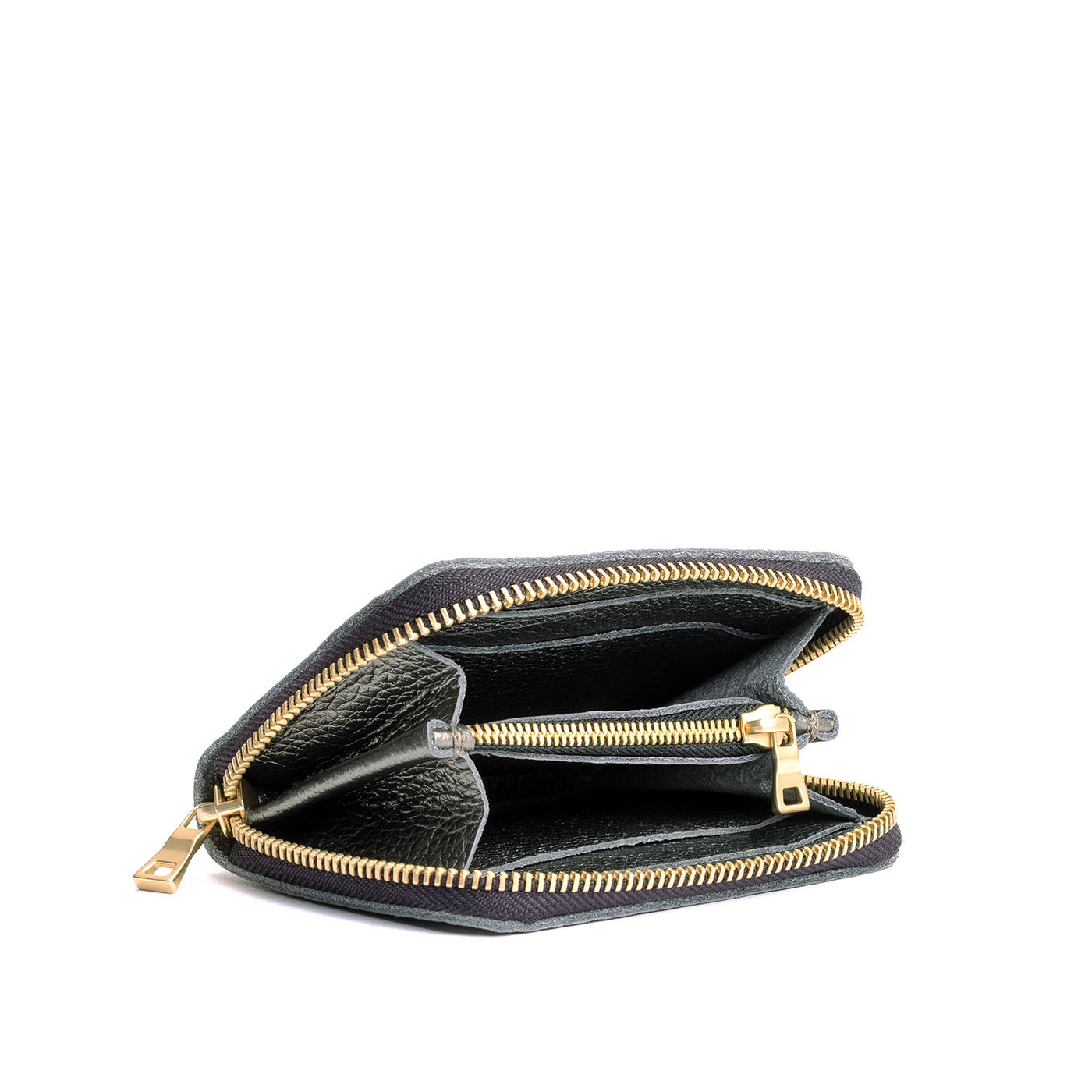 Stardust | Small leather wallet with zipper and PLG logo