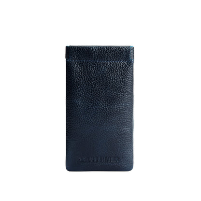 Boreal | Leather glasses case with hidden metal spring closure