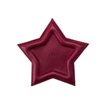 Orchid | Star shaped leather tray with stuffed edges