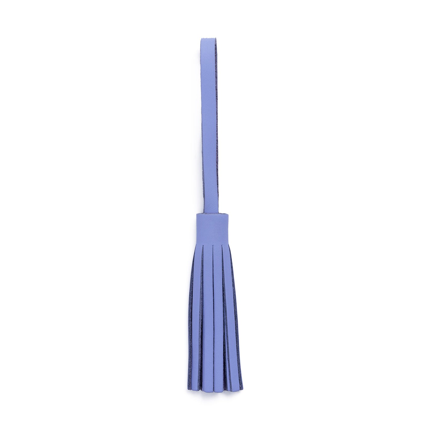 Jacaranda*Large | Fringed leather tassel with leather loop
