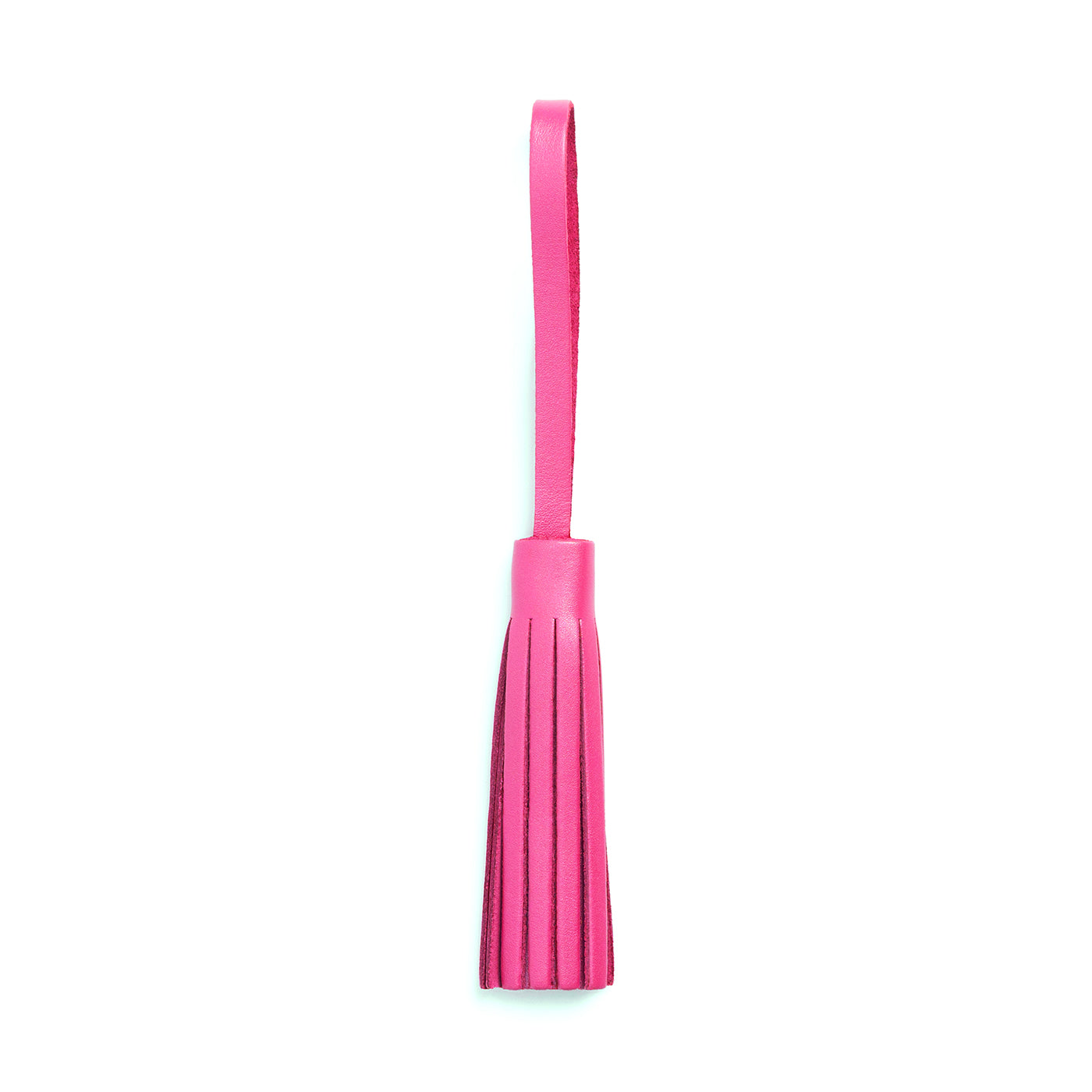 Lip Gloss*Large | Fringed leather tassel with leather loop