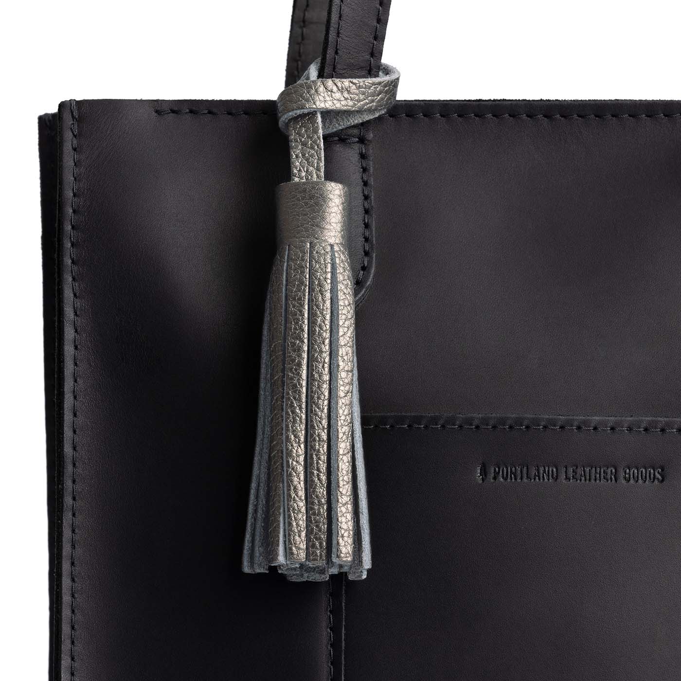 Stardust | Fringed leather tassel with leather loop