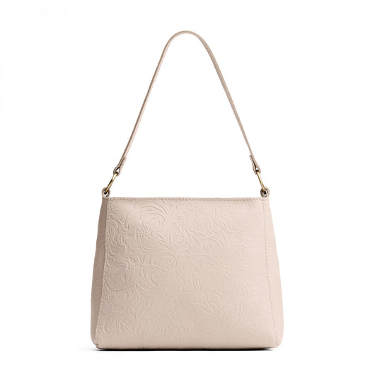 Jasmine | Triangular shoulder bag with antiqued brass finished