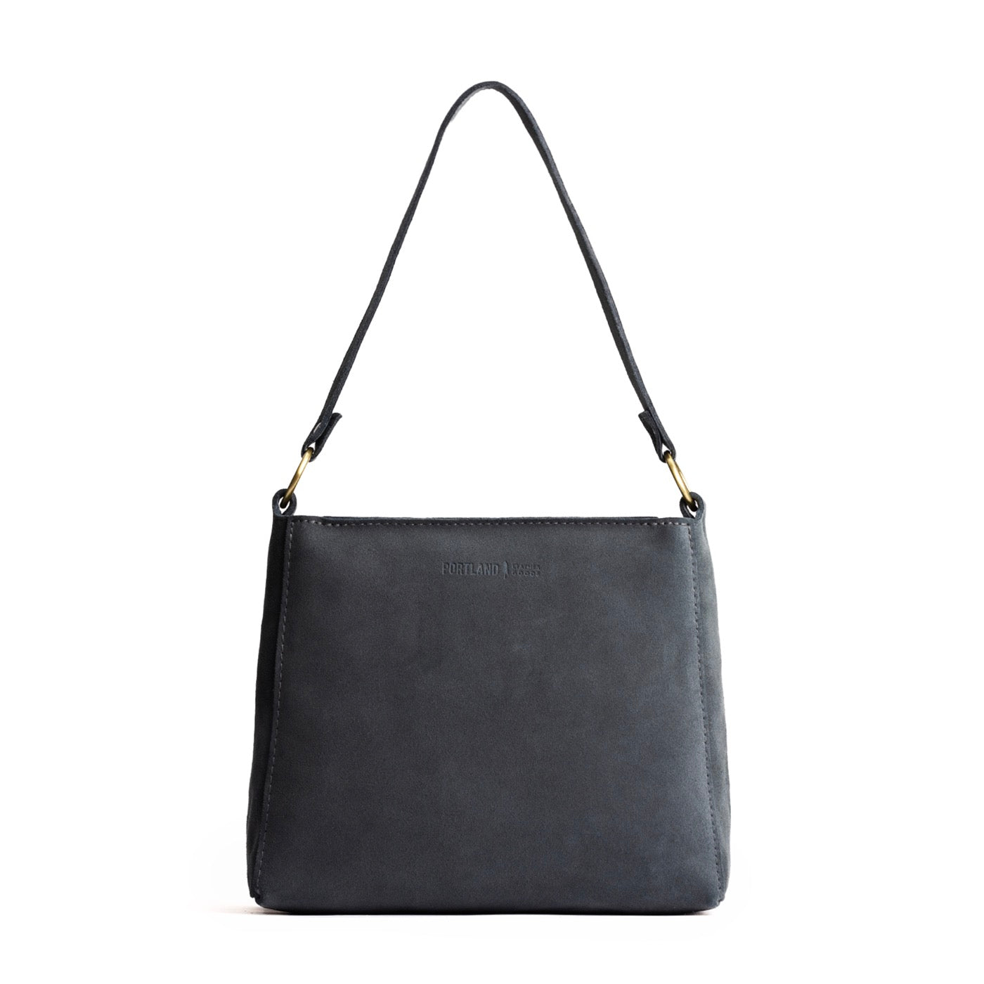 Peppercorn*Small | Triangular shoulder bag with antiqued brass finished hardware