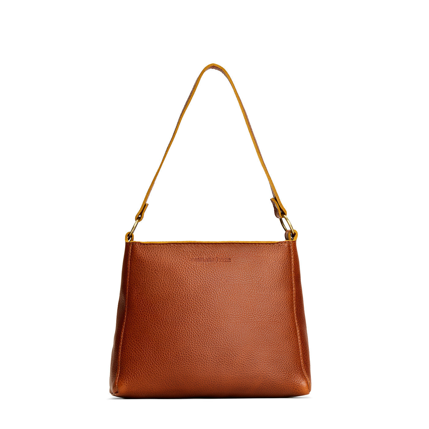 Sienna*Small | Triangular shoulder bag with antiqued brass finished hardware