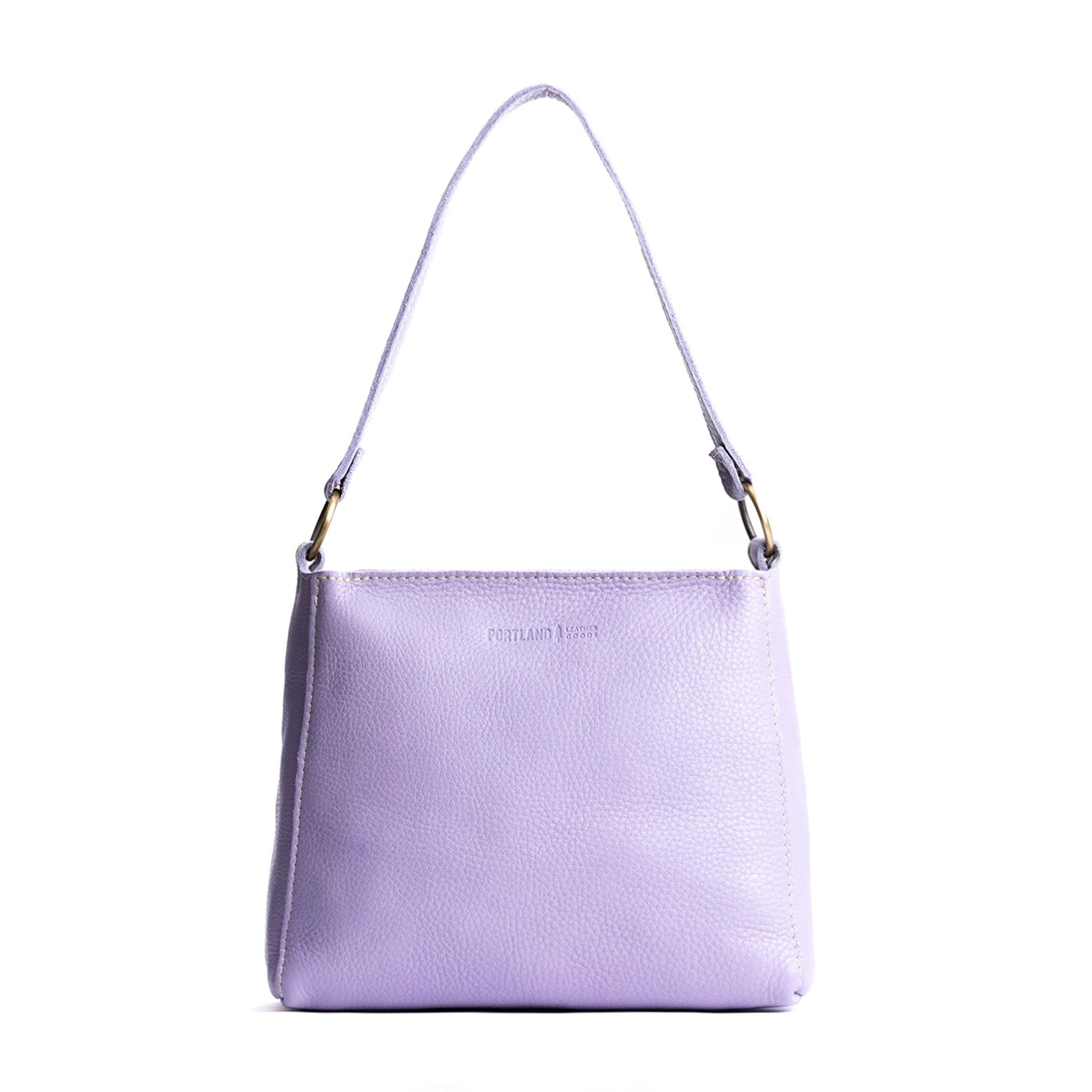 Wisteria*Small | Triangular shoulder bag with antiqued brass finished hardware