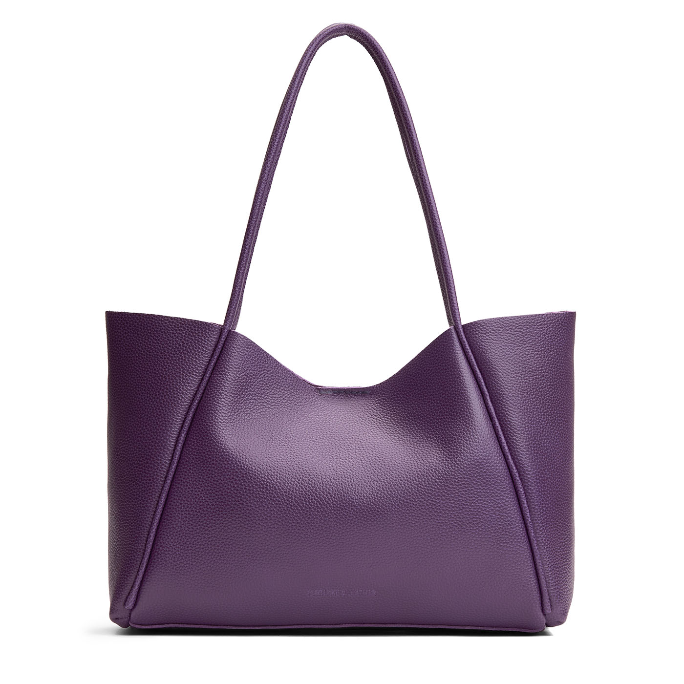 Empire*Large | Large wide tote with leather straps and snap closure