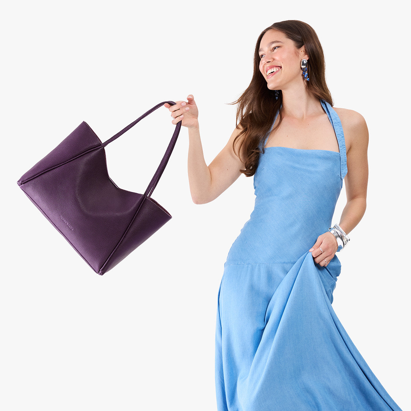 Empire*Large | Model holding a large rectangular tote bag