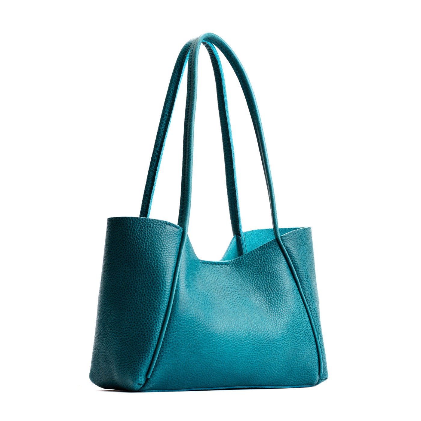 Aquarius*Medium | Wide tote with leather straps and snap closure