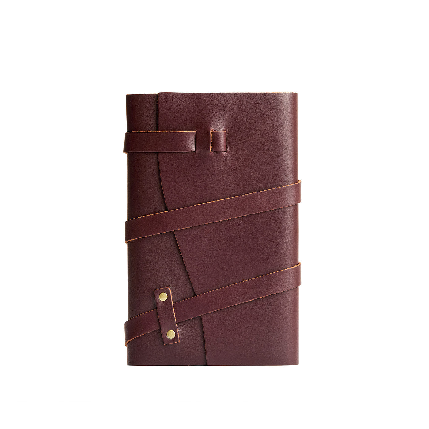 Cognac*Large | Wrap Journal closed