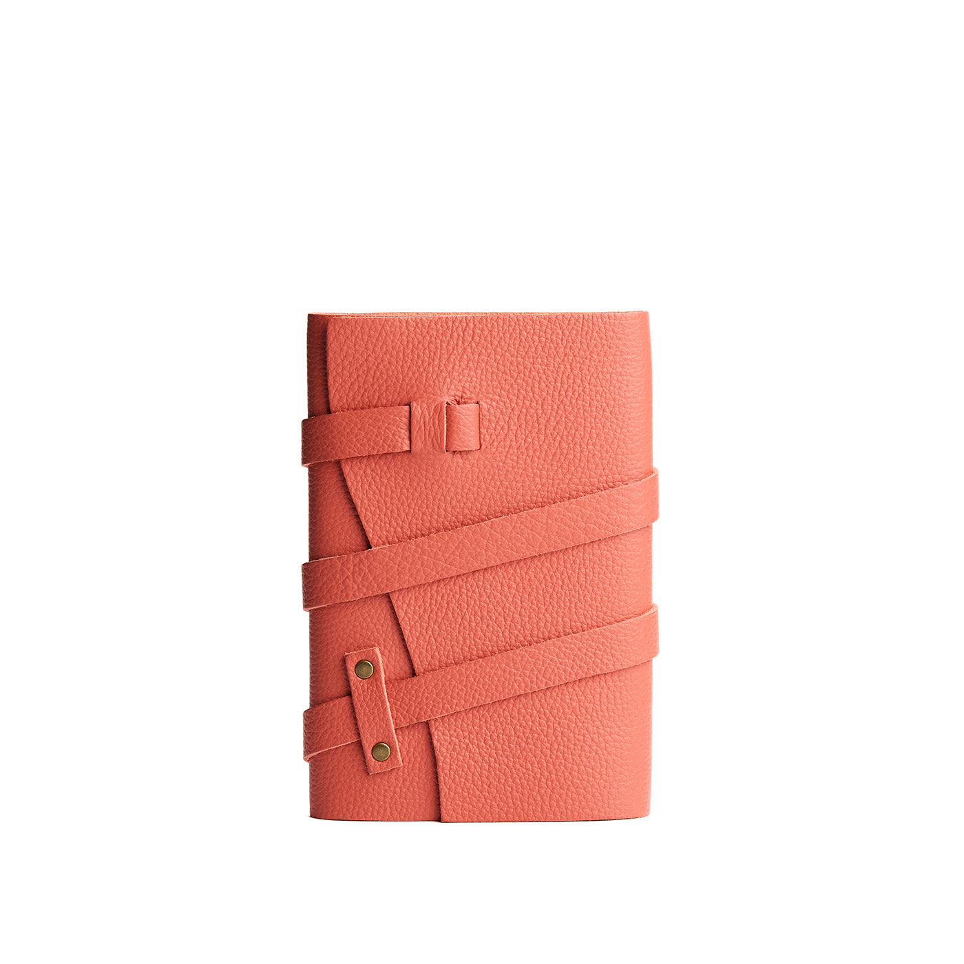 Coral*Medium | Wrap Journal closed