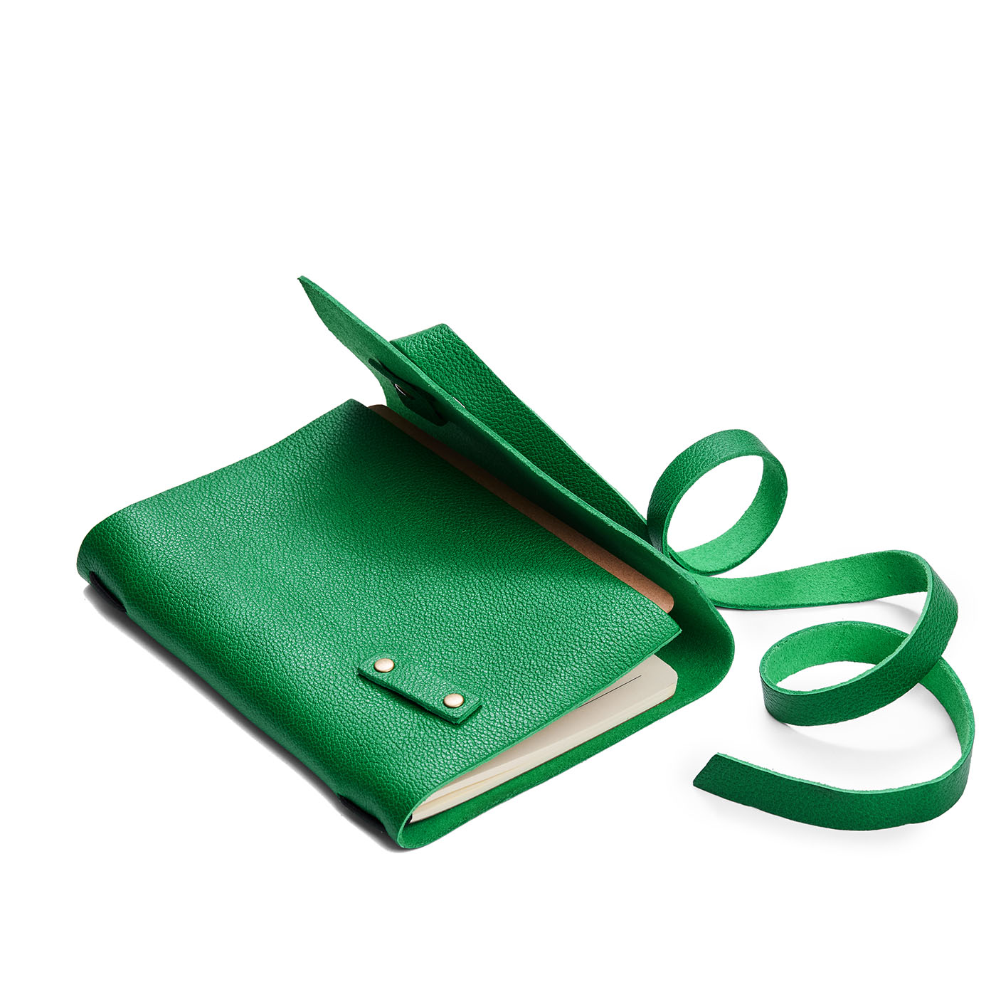 Jolly Green*Medium | Wrap Journal open