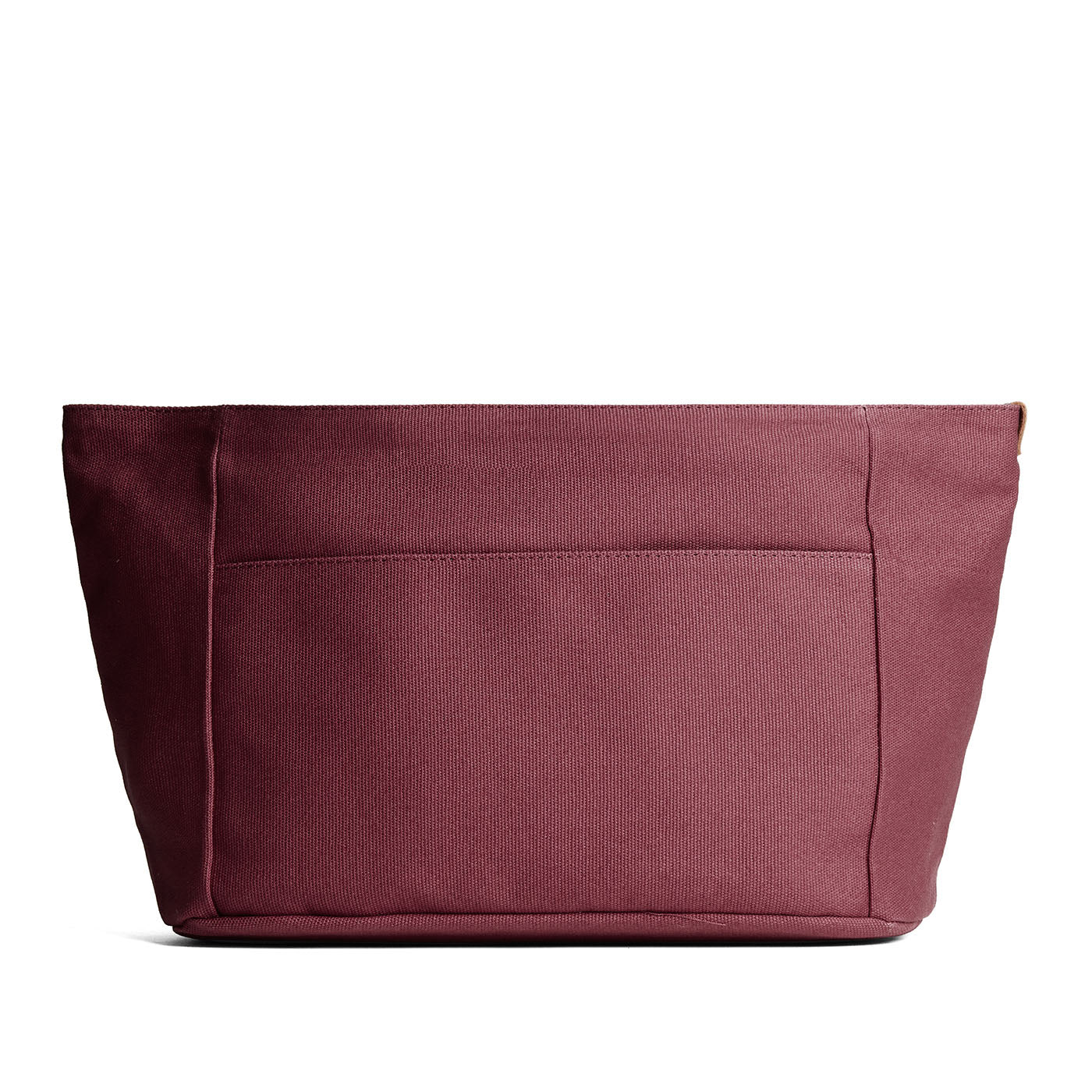 Maroon*Zipper*Large | Large canvas bag insert for organization